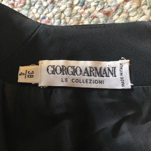 Giorgio Armani long sleeved classic black dress 4 - Picture 8 of 8